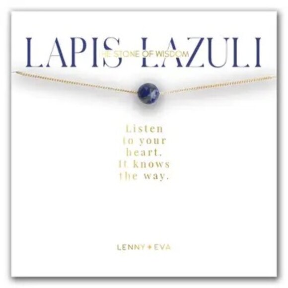 Symbolic Stones Necklace-Lapis Lazuli - Picture 1 of 2